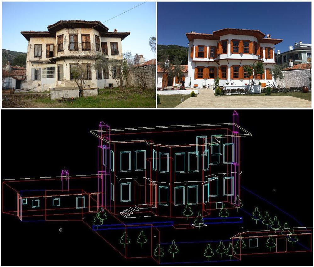 3D Surveying Measurement Studies of Buildings with a Total Area of 245m2